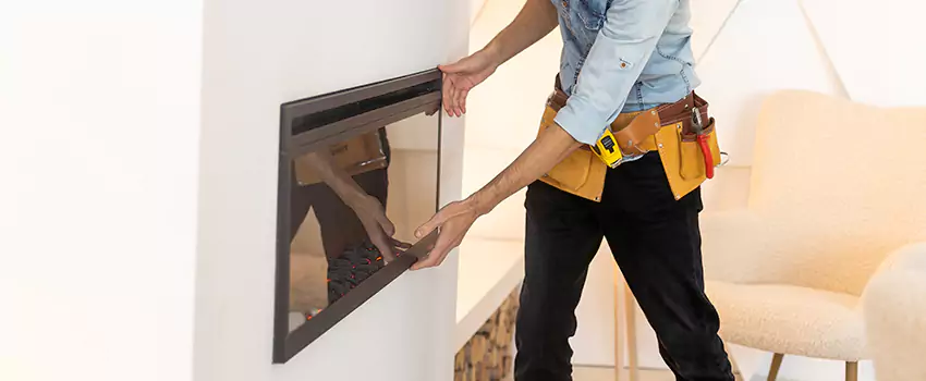 Metal Fireplace Installation in Weslaco, Texas