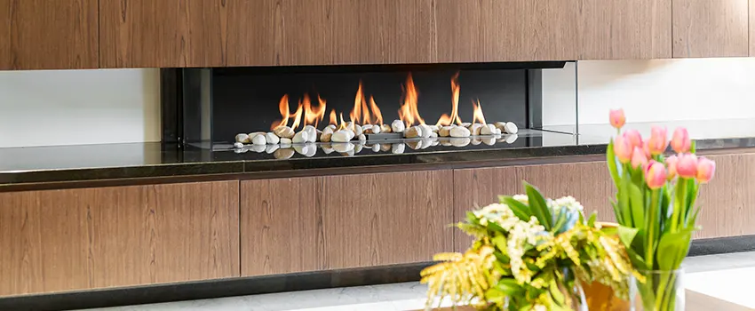 Double-height Fireplace Design Refurbishment in Weslaco, Texas