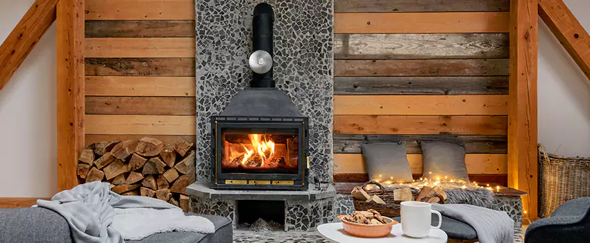 Thelin Hearth Products Direct Vent Gas Stove Fireplace Inspection in Weslaco, Texas